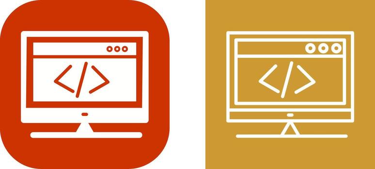 HTML Coding Vector Icon