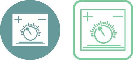 icono de vector de perilla de temperatura