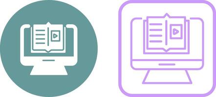 E Learning Vector Icon