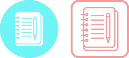 Notebook And Pen Vector Icon