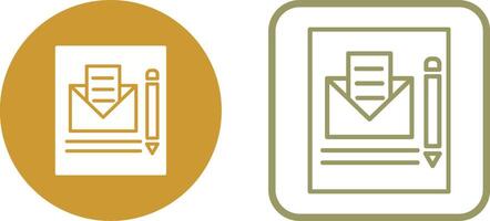 Mail Edit Vector Icon