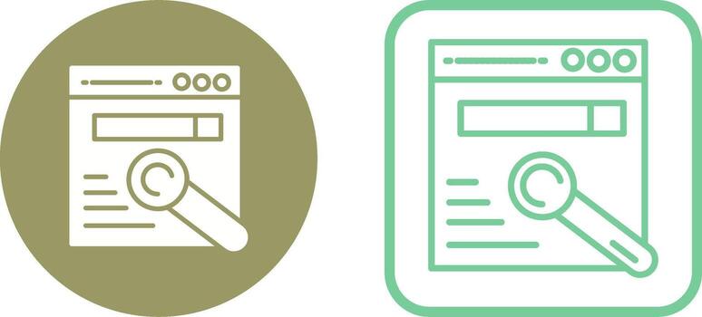 icono de vector de navegador