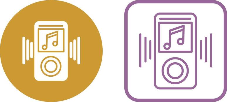 icono de vector de mp3