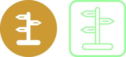 Signpost Vector Icon