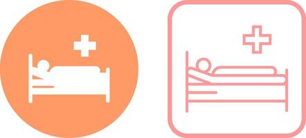 Patient Bed Vector Icon