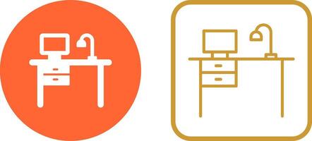 Working Desk Vector Icon