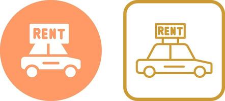 Rent a Car Vector Icon