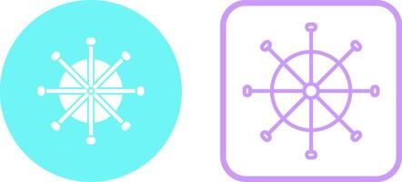 Ship Wheel Vector Icon