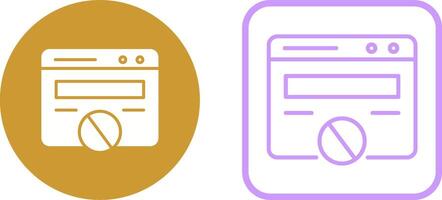 Block Website Vector Icon