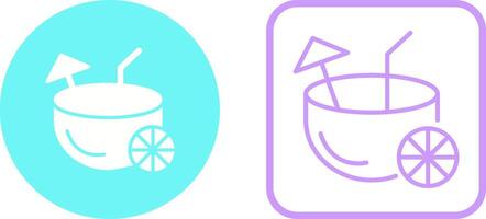 Coconut Drink Vector Icon