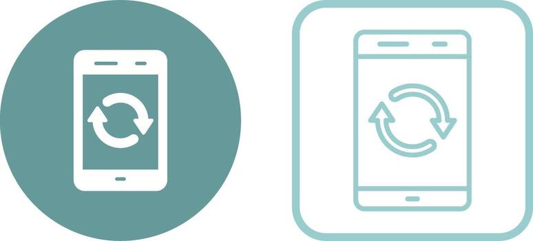 icono de vector de sincronización