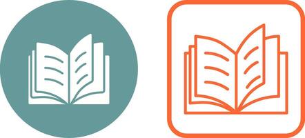 Open Book Vector Icon