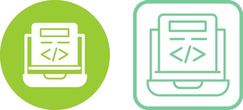 icono de vector de codificación