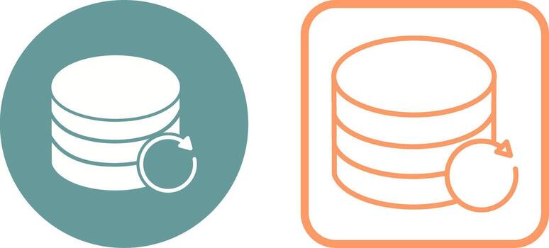 icono de vector de archivo de copia de seguridad