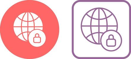 Worldwide Security Vector Icon