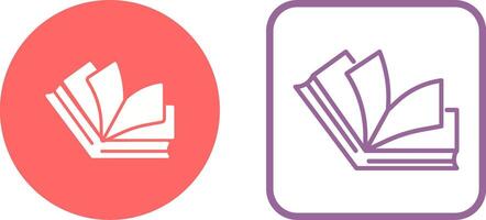 Open Book Vector Icon