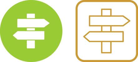 Signpost Vector Icon