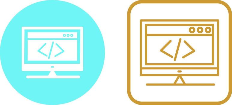 HTML Coding Vector Icon
