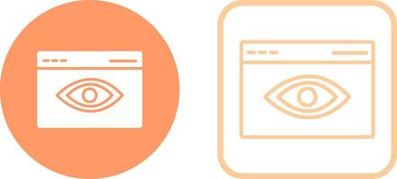 Web Visibility Vector Icon