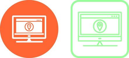 Location Web Advertising Vector Icon