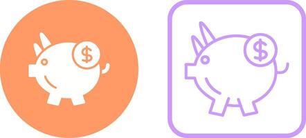 Piggy Saving Vector Icon