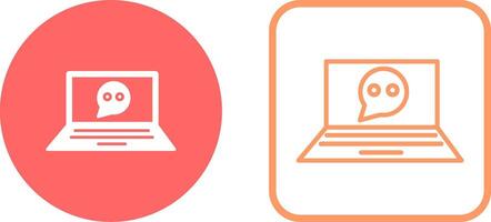 Online Conversation Vector Icon