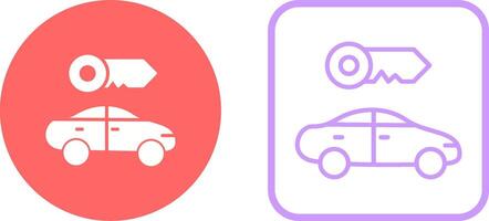 Rent a Car Vector Icon