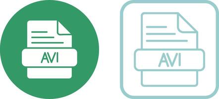 AVI Vector Icon