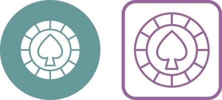 Spade Chip Vector Icon