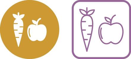 Fruits And Vegetables Vector Icon