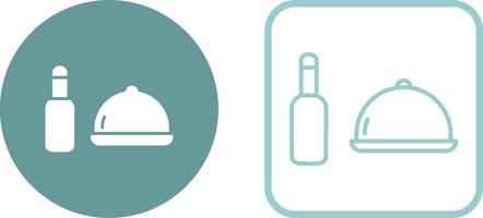 Food and Beer Vector Icon