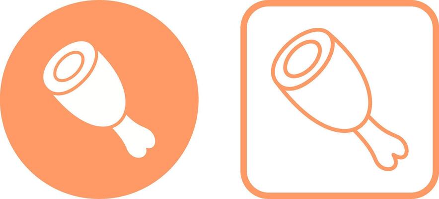 Cooked Ham Vector Icon