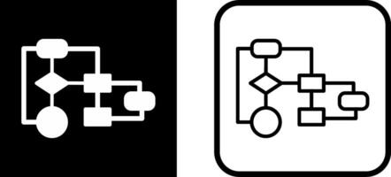 icono de vector de diagrama de flujo