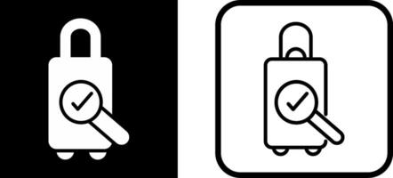 Luggage Inspection Vector Icon