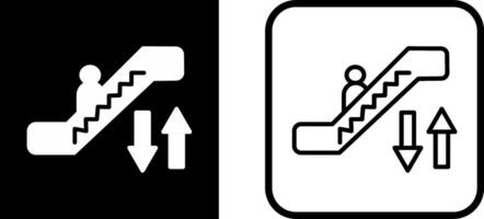 icono de vector de escalera mecánica