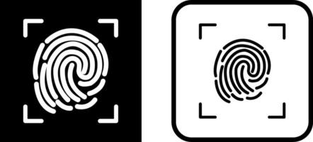 Fingerprint Lock Vector Icon