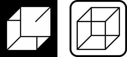 icono de vector de cubo