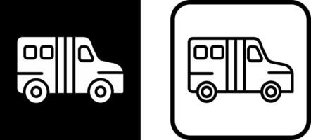 icono de vector de autobús escolar