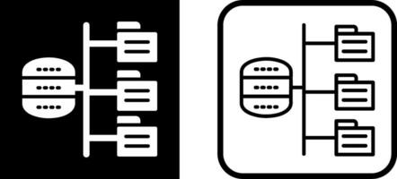 datos estructura vector icono