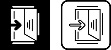 Exit Sign Vector Icon