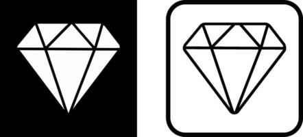 icono de vector de diamante