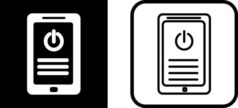 apagar botón vector icono