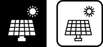 icono de vector de panel solar