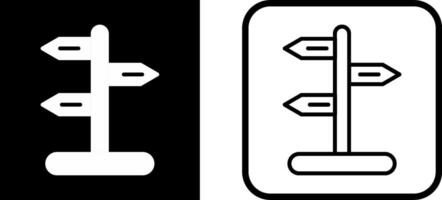 Signpost Vector Icon