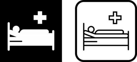 Patient Bed Vector Icon