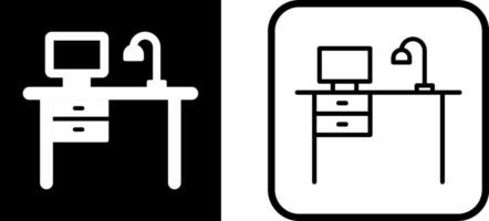 Working Desk Vector Icon