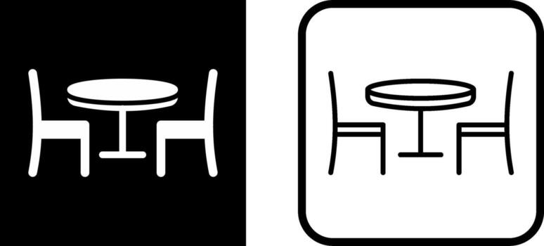 Dining Table Vector Icon