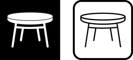 icono de vector de mesa pequeña