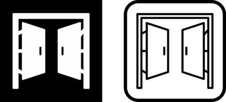 icono de vector de puertas