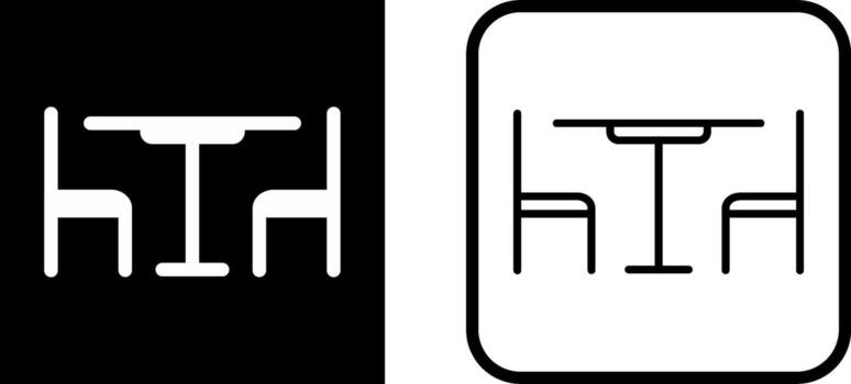 icono de vector de mesa de almuerzo